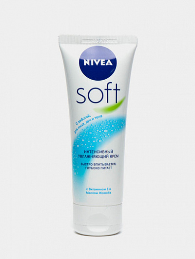 Крем для тела Nivea Soft, увлажняющий, 75 мл