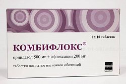 KOMBIFLOKS 0,5+0,2 tabletkalari N10