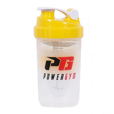 Шейкер PowerGym  для спортивного питания  3в1, 500 мл:uz:Shaker PowerGym sport ovqatlanishi uchun 3da 1, 500 ml