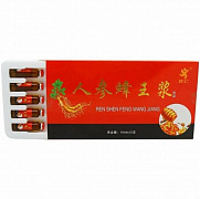 Ginseng bilan Royal jele Ren Shen Feng Vang Jiang 10x12 ml.