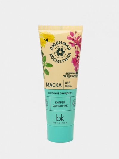 Маска для лица Belcosmex Любимая косметика, глубокое очищение, 75 г