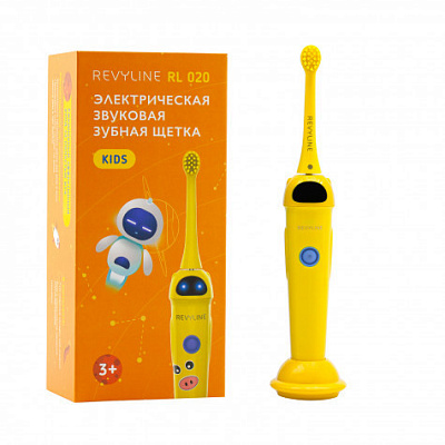 Звуковая зубная щётка Revyline RL 020 Kids, Yellow