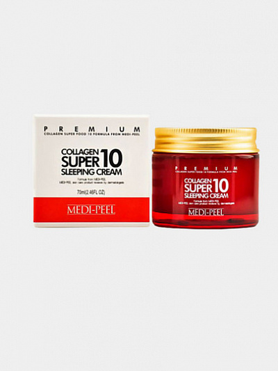 Омолаживающий ночной крем с коллагеном Medi-Peel Collagen Super10 Sleeping Cream, 70 мл