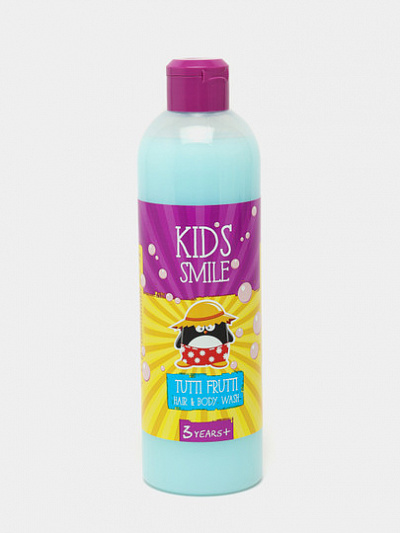 Детский шампунь-гель душ Ромакс, Kids Smile, Тутти Фрутти, 500 г 12/М