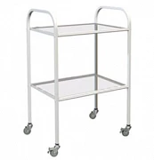 Tibbiy asboblar stoli (ko'chma, shisha tokchali)