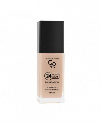 Тональная основа up to 24 hours stay foundation №08-spf15 3367 Golden Rose:uz:24 soatgacha qolish fondi #08-spf15 3367 Golden Rose