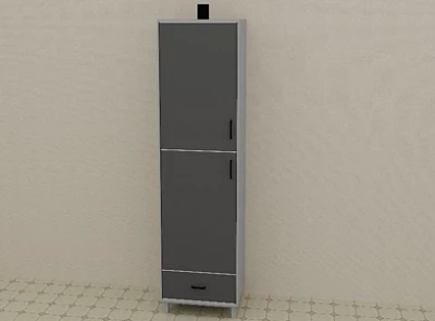 Шкаф для хранения хим реактивов 600*580*2000 мм:uz:600*580*2000 mm kimyoviy reagentlarni saqlash uchun shkaf