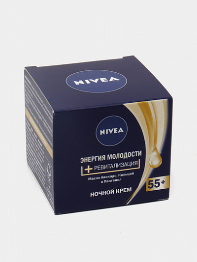 Энергия Молодости Nivea  Ревитализация ночной крем 55+