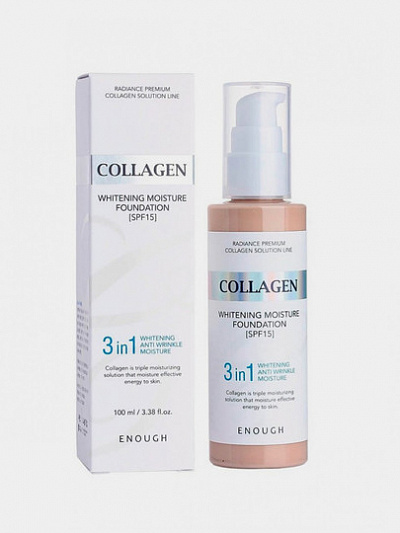 Тональный крем с коллагеном Enough Collagen Whitening Moisture Foundation, тон №21, 100 мл