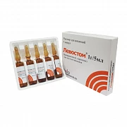LEVOSTOM inyeksiya uchun eritma 5ml 1g/5ml N5