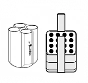 Адаптер для пробирки (Eppendorf SE) разные :uz:Probirka adapteri (Eppendorf SE) boshqacha