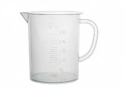 Naycha va tutqichli 250 ml darajali stakan, PP, avtoklavlangan