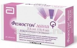 FEMOSTON MINI 0,0025+0,0005 tabletkalari N28