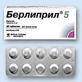 BERLIPRIL 5 0,005 tabletkalari N30