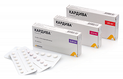 KARDIVA tabletkalari 6,25mg N28