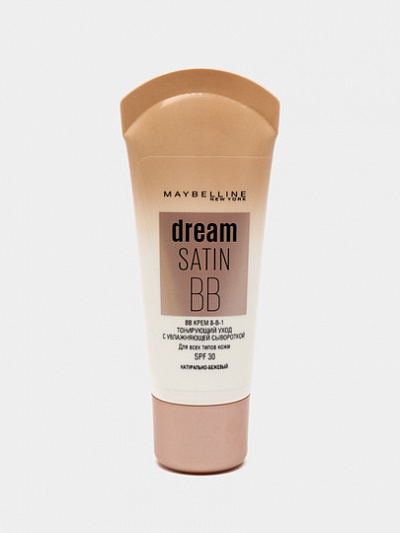 ВB-крем для лица Maybelline New York Dream satin SPF 30, натурально-бежевый