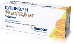 Dupliks® N tabletkalari 16mg/12,5mg N30