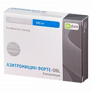 AZITROMISIN FORTE OBL tabletkalari 500mg N3