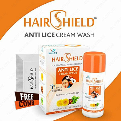 Шампунь против вшей Hair Shield:uz:Bitlarga qarshi shampun Soch qalqoni