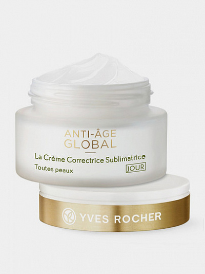 Дневной крем-корректор Yves Rocher Anti-Age Global для молодости кожи лица