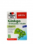 DOPPELGERS AKTIV GINKO+VITAMINI GRUPPI V+XOLIN tabletkalari N40
