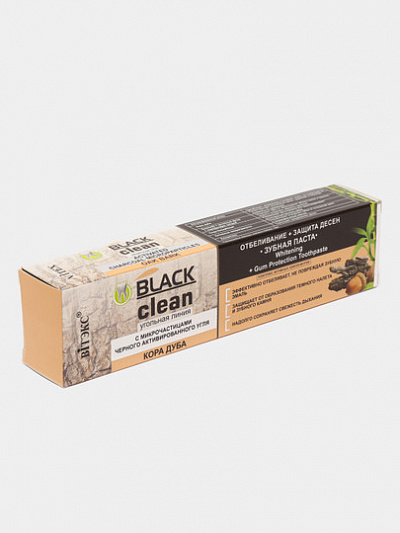 Зубная паста Витэкс Black Clean Отбеливание+Защита десен, 85 г