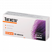 TAGISTA tabletkalari 24mg N30