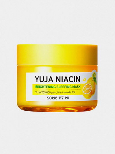 Осветляющая ночная маска с экстрактом юдзу Some By Mi Yuja Niacin Brightening mask, 60гр