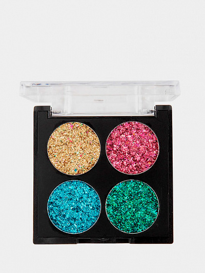 Тени - Глиттер в палетке для макияжа из 4 цветов Handaiyan Glitter Eye Shadow