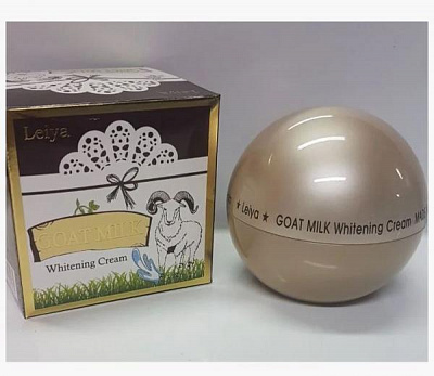 Отбеливающий крем для лица goat milk whiteng cream 5514 Leiya (Корея):uz:Oqartiruvchi yuz kremi echki suti oqartiruvchi krem ​​5514 Leiya (Koreya)