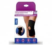 Tizza bo'g'imini ochiq stakan bilan mahkamlash uchun tibbiy neopren bandaj