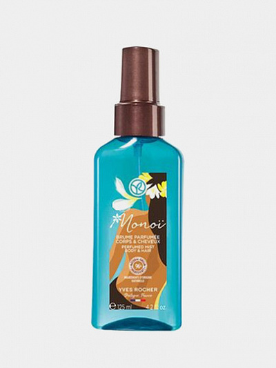 Парфюмированный спрей для тела и волос Yves Rocher Monoi, 125 мл
