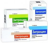 ZITROSIN tabletkalari 250mg N6