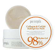 Гидрогелевые патчи с коллагеном Petitfee Collagen& CoQ10 98% Hydrogel Eye Patch, 30 пар 