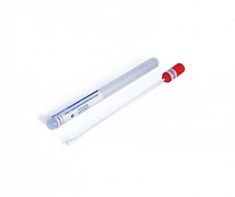 150x13 mm o'lchamdagi tamponli oziqlantiruvchi muhitsiz plastik probirka