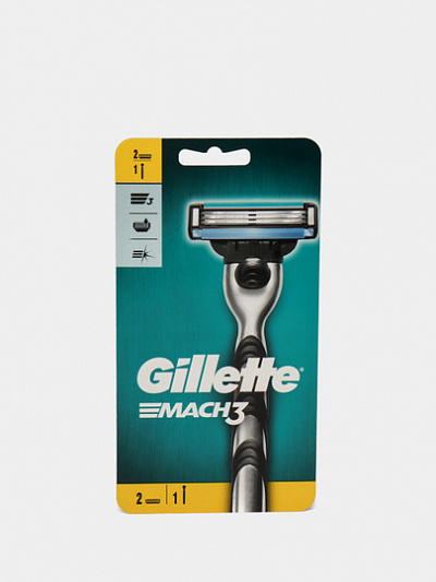 Бритва Gillette Mach3, + 2 кассета