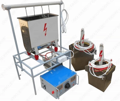 Стенд высоковольтный испытательный DTE-100-4D:uz:Yuqori kuchlanishli sinov dastgohi DTE-100-4D