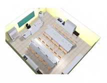 Комплект мебели "Гимназист" для кабинета химии