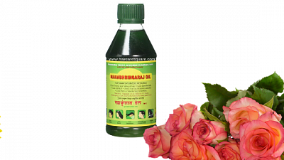 Масло  Мahabhringraj hair oil для волос:uz:Soch uchun Mahabhringraj  yog'i