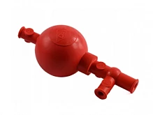 Груша для пипеток трехклапанная, 50 мл:uz:Uch valfli pipetka nok, 50 ml