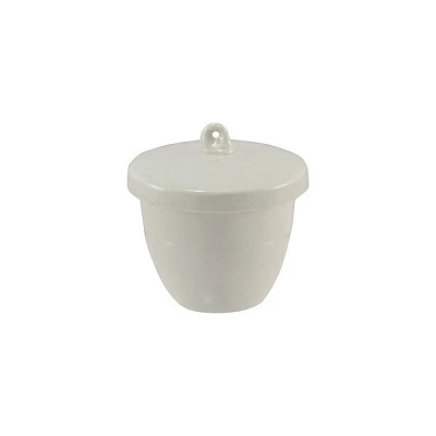 Плавильный тигель средней формы с крышкой, 50 мл, (в наборе 6 шт)