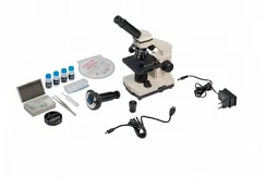 Микроскоп школьный Эврика 40х-1280х с видеоокуляром в кейсе