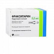 FRAKSIPARIN inyeksiya uchun eritma 3800 me axa/0,4 ml N2