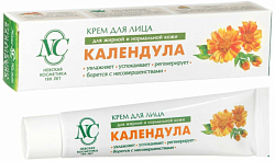 Увлажняющий крем против сухой кожи на лице "Календула" 40 мл:uz:Yuzdagi quruq teriga qarshi namlovchi krem ​​"Calendula" 40 ml