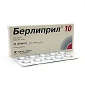 BERLIPRIL 10 tabletkalari 10mg N30