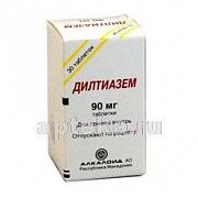 DILTIAZEM 0,09 tabletkalari N30