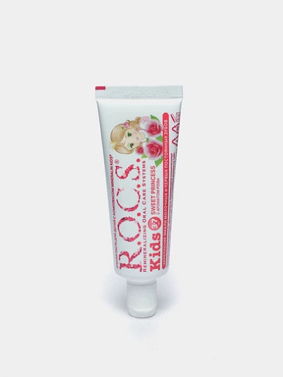 Зубная паста R.O.C.S. Kids Sweet Princess, с ароматом розы, 45 г