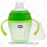 БАНОЧКА ДЛЯ ПИТЬЯ CHICCO SOFT CUP 6M+ GREEN