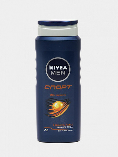 Гель для душа Nivea Men Спорт, для тела и волос, 500 мл