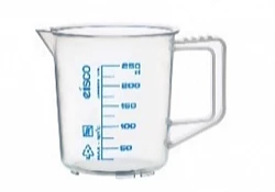 Burun va tutqichli 600 ml darajali stakan